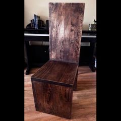 Solid wood chair very heavy