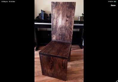 Solid wood chair very heavy
