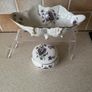 Aynsley Wild Violet Shell shaped Dish & Trinket Box Image 3