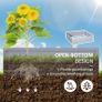 Set of 2 291L Raised Garden Bed, Elevated Galvanised Planter Box for Flowers, Herbs, 100x100x30cm, Grey Image 4