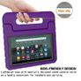 For Amazon Fire HD 8 2022 12th Gen Kids Case Shockproof Cover With Stand - Purple Image 4