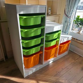 Ikea trofast incl. boxes - great for storing e.g. Lego