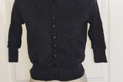 Roxy Life Black  Cotton Hoodie/Cardigan Size Small