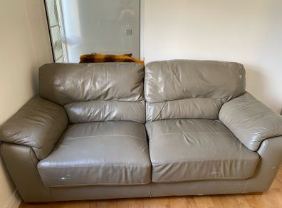 3-seat leather sofa