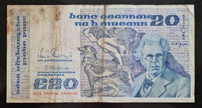 The Central Bank Of Ireland 1988 20 Pound Central Bank (ghl) Banknote