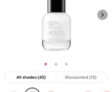Nail polish Kiki Milano power pro white