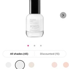 Nail polish Kiki Milano power pro white