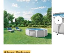 intex pool.10ft and cover and pump