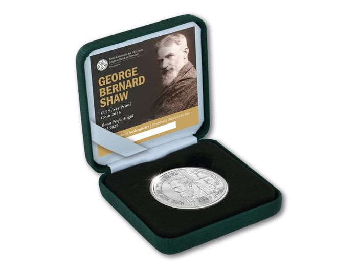 15 Euro Silver Proof Coin 2025- George Bernard Shaw