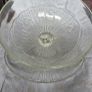 Vintage Pressed Clear Glass, Cheese Dome, Cheese Bell, Cheese Board, Dessert Dome, with matching Plate Image 8