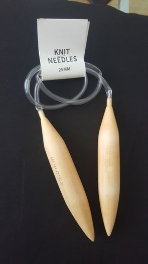 Jumbo 15mm 20mm 25mm Wooden Circular Needles 1pc