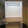 Large Sliding Wardrobe - Grey + Mirror - H220 x W204 x D65cm - With Lights & Drawers Image 4