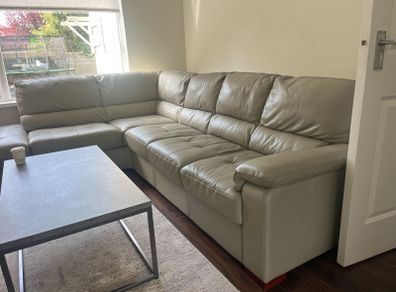 Leather corner sofa