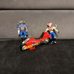 vintage biker mice figures and motorbike 1993