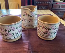 Nicholas Mosse new Lavender three piece set . Two large mugs and a cylinder jug .