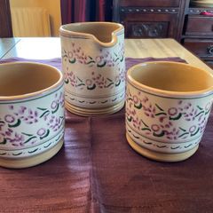 Nicholas Mosse new Lavender three piece set . Two large mugs and a cylinder jug .
