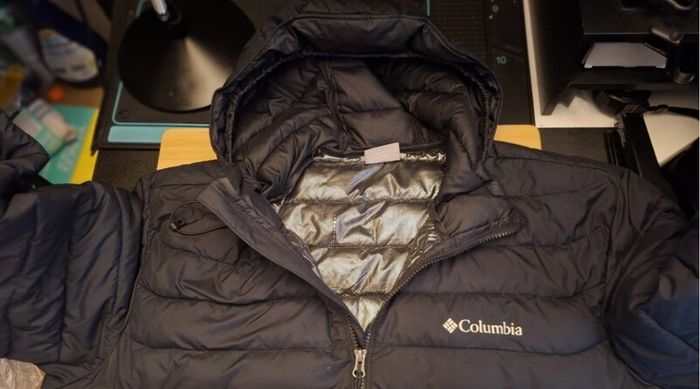 Columbia Mens Powder Lite Hoody Jacket - Black XL As New