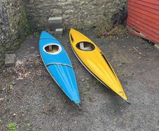 Canoes, two old 1980's kayaks, Craughwell, Co. Galway