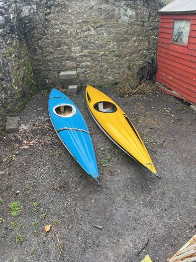 Canoes, two old 1980's kayaks, Craughwell, Co. Galway