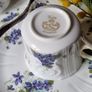 Vintage Royal Grafton "Violets"  Teacups and Tennis Plates TV set Image 5