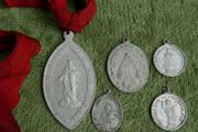 Antique Medals Pendants Holy Charms