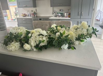 Silk flowers for wedding