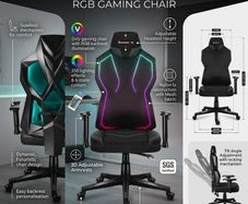 Huzaro Combat 6.2 Black RGB Gaming Chair