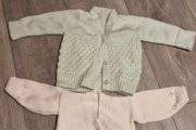 Handknit baby cardigans