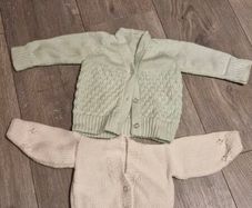 Handknit baby cardigans