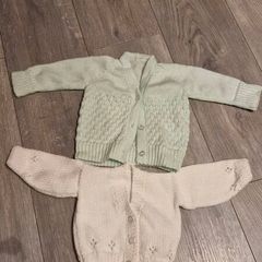 Handknit baby cardigans