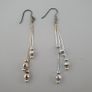 Classic Sterling Silver Multi-Strand Dangle Earrings Image 5