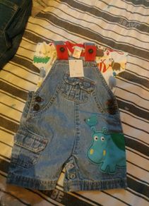 baby boy dungaree set