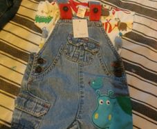 baby boy dungaree set