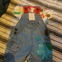baby boy dungaree set