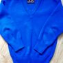 Plain Blue Jumper. Age 7-8 Image 2