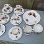 Vintage Royal Standard Red Velvet Pattern Teaset Image 5