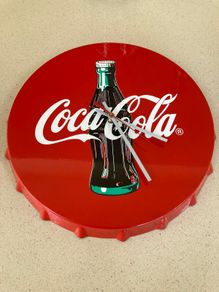 Coca Cola Clock Metal Genuine merchandise
