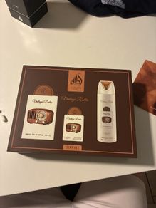 Lattafa vintage radio gift set