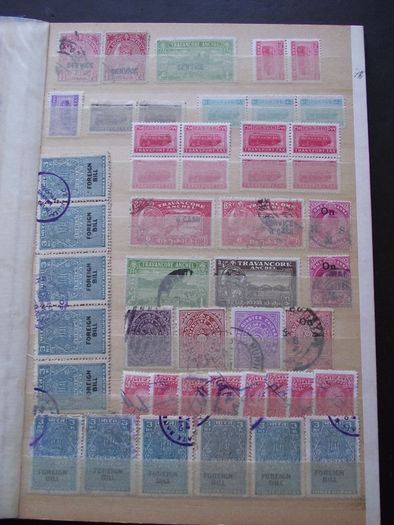 A nice collection of Stamps from India, presented in the album #7