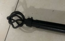 Black curtain pole extends to 7ft