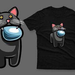 Kitty among us t-shirt imposter among us t-shirt impostor t-shirt