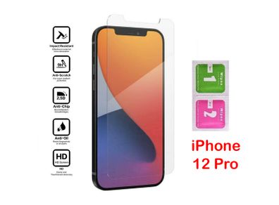For iPhone 12 Pro Tempered Glass Screen Protector Saver Cover Guard Film New - FHT21IPTG