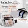 Banknotes Counter With LED Display, Professional Note Counter With Counterfeit Detector, UV/MG, 1000 Bills/Minute, Counts Only Number of Sheets Image 4