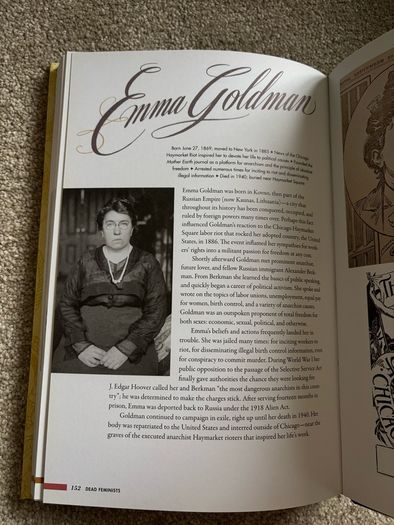 Rare Hardcover Book Dead Feminists, Historic Heroines in Living Colour
