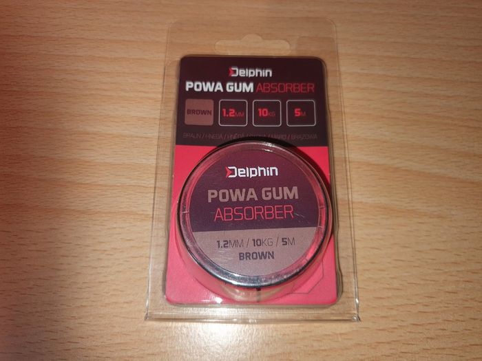 NEW - Delphin Powa Gum Absorber Brown - 5m, 1,2mm, 10kg - Carp Tench Bream Roach Feeder Method Float