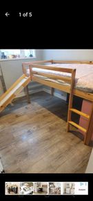 Single bed with slide