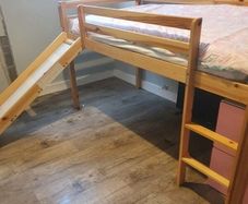 Single bed with slide