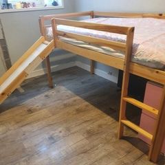 Single bed with slide