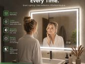 LED Bathroom Mirror with Lighting  800  x  600mm Anti-Fog Dimmable Smart Mirror