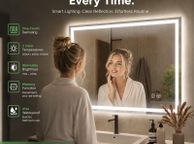 main image for ad LED Bathroom Mirror with Lighting  800  x  600mm Anti-Fog Dimmable Smart Mirror